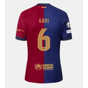 Barcelona Paez Gavi #6 Cheap Home Stadium Soccer Jerseys 2024-25 Short Sleeve