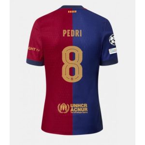Barcelona Pedri Gonzalez #8 Cheap Home Stadium Soccer Jerseys 2024-25 Short Sleeve