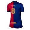 Barcelona Pedri Gonzalez #8 New Home Soccer Shirt for Women 2024-25 Short Sleeve