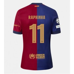 Barcelona Raphinha Belloli #11 Cheap Home Stadium Soccer Jerseys 2024-25