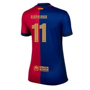 Barcelona Raphinha Belloli #11 New Home Soccer Shirt for Women 2024-25 Short Sleeve