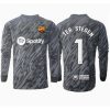 Barcelona Ter Stegen #1 Goalkeeper Cheap Third Stadium Soccer Jerseys 2024-25 Long Sleeve