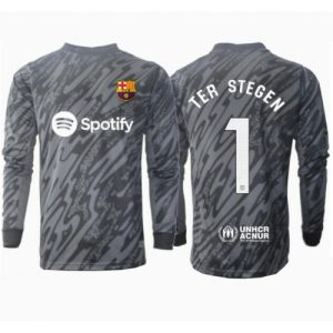 Barcelona Ter Stegen #1 Goalkeeper Cheap Third Stadium Soccer Jerseys 2024-25 Long Sleeve