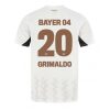 Bayer Leverkusen Alejandro Grimaldo #20 Cheap Men's Away Football Shirt 2024-25 Short Sleeve