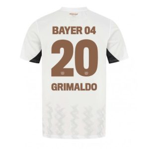 Bayer Leverkusen Alejandro Grimaldo #20 Cheap Men's Away Football Shirt 2024-25 Short Sleeve