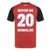 Bayer Leverkusen Alejandro Grimaldo #20 Cheap Men's Home Football Shirt 2024-25 Short Sleeve