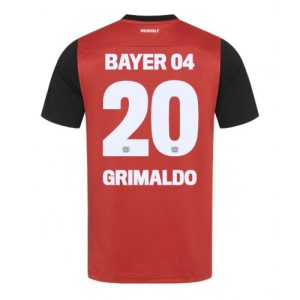 Bayer Leverkusen Alejandro Grimaldo #20 Cheap Men's Home Football Shirt 2024-25 Short Sleeve