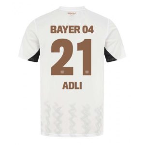 Bayer Leverkusen Amine Adli #21 Cheap Men's Away Football Shirt 2024-25 Short Sleeve