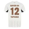 Bayer Leverkusen Edmond Tapsoba #12 Cheap Men's Away Football Shirt 2024-25 Short Sleeve