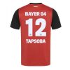 Bayer Leverkusen Edmond Tapsoba #12 Cheap Men's Home Football Shirt 2024-25 Short Sleeve