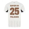 Bayer Leverkusen Exequiel Palacios #25 Cheap Men's Away Football Shirt 2024-25 Short Sleeve