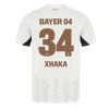 Bayer Leverkusen Granit Xhaka #34 Cheap Men's Away Football Shirt 2024-25 Short Sleeve
