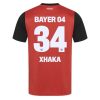Bayer Leverkusen Granit Xhaka #34 Cheap Men's Home Football Shirt 2024-25 Short Sleeve
