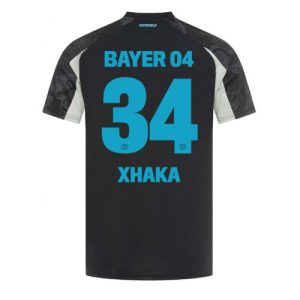 Bayer Leverkusen Granit Xhaka #34 Cheap Men's Third Football Shirt 2024-25 Short Sleeve