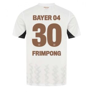 Bayer Leverkusen Jeremie Frimpong #30 Cheap Men's Away Football Shirt 2024-25 Short Sleeve