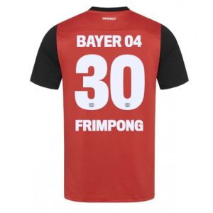 Bayer Leverkusen Jeremie Frimpong #30 Cheap Men's Home Football Shirt 2024-25 Short Sleeve