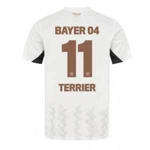 Bayer Leverkusen Martin Terrier #11 Cheap Men's Away Football Shirt 2024-25 Short Sleeve