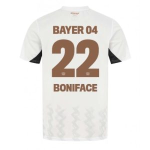 Bayer Leverkusen Victor Boniface #22 Cheap Men's Away Football Shirt 2024-25 Short Sleeve