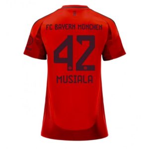 Bayern Munich Jamal Musiala #42 Best Home Football Club Jersey Women 2024-25