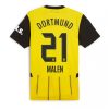 Borussia Dortmund Donyell Malen #21 Cheap Home Soccer Jersey 2024-25 Short Sleeve