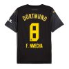 Borussia Dortmund Felix Nmecha #8 Cheap Away Soccer Jersey 2024-25 Short Sleeve