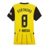 Borussia Dortmund Felix Nmecha #8 Home Football Club Jersey Women 2024-25
