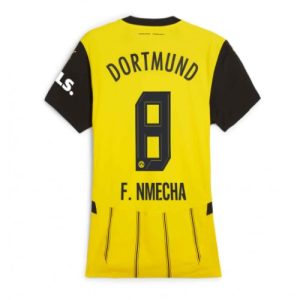 Borussia Dortmund Felix Nmecha #8 Home Football Club Jersey Women 2024-25