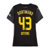 Borussia Dortmund Jamie Bynoe-Gittens #43 Away Football Club Jersey Women 2024-25