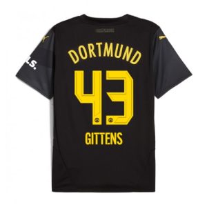 Borussia Dortmund Jamie Bynoe-Gittens #43 Cheap Away Soccer Jersey 2024-25 Short Sleeve