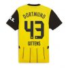 Borussia Dortmund Jamie Bynoe-Gittens #43 Cheap Home Soccer Jersey 2024-25 Short Sleeve