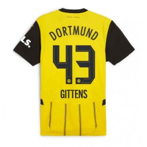 Borussia Dortmund Jamie Bynoe-Gittens #43 Cheap Home Soccer Jersey 2024-25 Short Sleeve