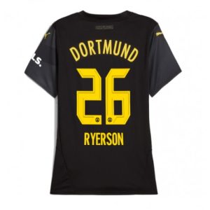 Borussia Dortmund Julian Ryerson #26 Away Football Club Jersey Women 2024-25