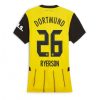 Borussia Dortmund Julian Ryerson #26 Home Football Club Jersey Women 2024-25