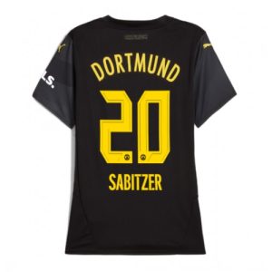 Borussia Dortmund Marcel Sabitzer #20 Away Football Club Jersey Women 2024-25