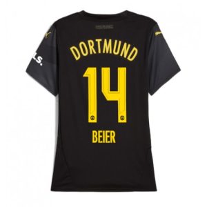 Borussia Dortmund Maximilian Beier #14 Away Football Club Jersey Women 2024-25