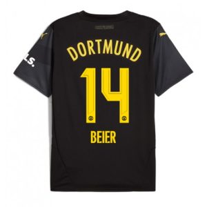 Borussia Dortmund Maximilian Beier #14 Cheap Away Soccer Jersey 2024-25 Short Sleeve