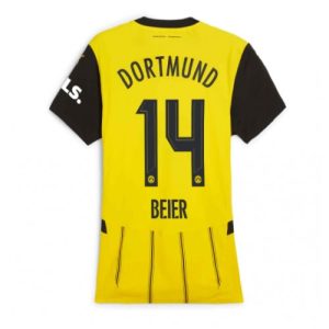 Borussia Dortmund Maximilian Beier #14 Home Football Club Jersey Women 2024-25