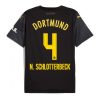 Borussia Dortmund Nico Schlotterbeck #4 Cheap Away Soccer Jersey 2024-25 Short Sleeve