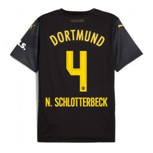 Borussia Dortmund Nico Schlotterbeck #4 Cheap Away Soccer Jersey 2024-25 Short Sleeve