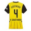 Borussia Dortmund Nico Schlotterbeck #4 Home Football Club Jersey Women 2024-25