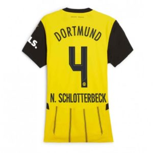 Borussia Dortmund Nico Schlotterbeck #4 Home Football Club Jersey Women 2024-25
