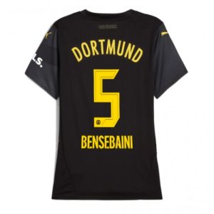 Borussia Dortmund Ramy Bensebaini #5 Away Football Club Jersey Women 2024-25