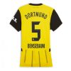 Borussia Dortmund Ramy Bensebaini #5 Home Football Club Jersey Women 2024-25