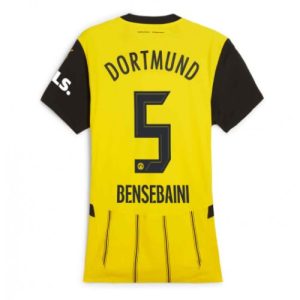 Borussia Dortmund Ramy Bensebaini #5 Home Football Club Jersey Women 2024-25