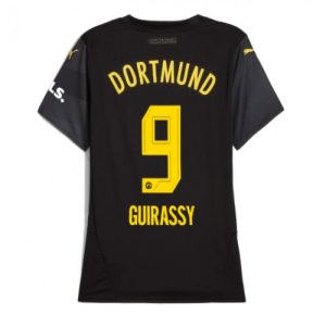 Borussia Dortmund Serhou Guirassy #9 Away Football Club Jersey Women 2024-25