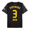 Borussia Dortmund Waldemar Anton #3 Cheap Away Soccer Jersey 2024-25 Short Sleeve