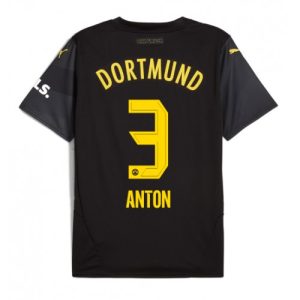 Borussia Dortmund Waldemar Anton #3 Cheap Away Soccer Jersey 2024-25 Short Sleeve