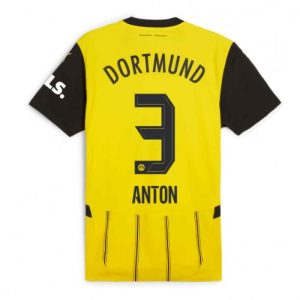 Borussia Dortmund Waldemar Anton #3 Cheap Home Soccer Jersey 2024-25 Short Sleeve