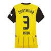 Borussia Dortmund Waldemar Anton #3 Home Football Club Jersey Women 2024-25