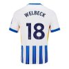 Brighton Danny Welbeck #18 Cheap Men's Home Football Shirt 2024-25 Short Sleeve